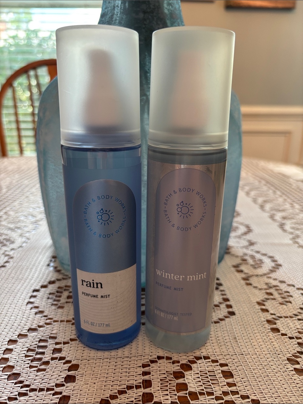 Bath & Body Works Rain and Winter Mint Mists